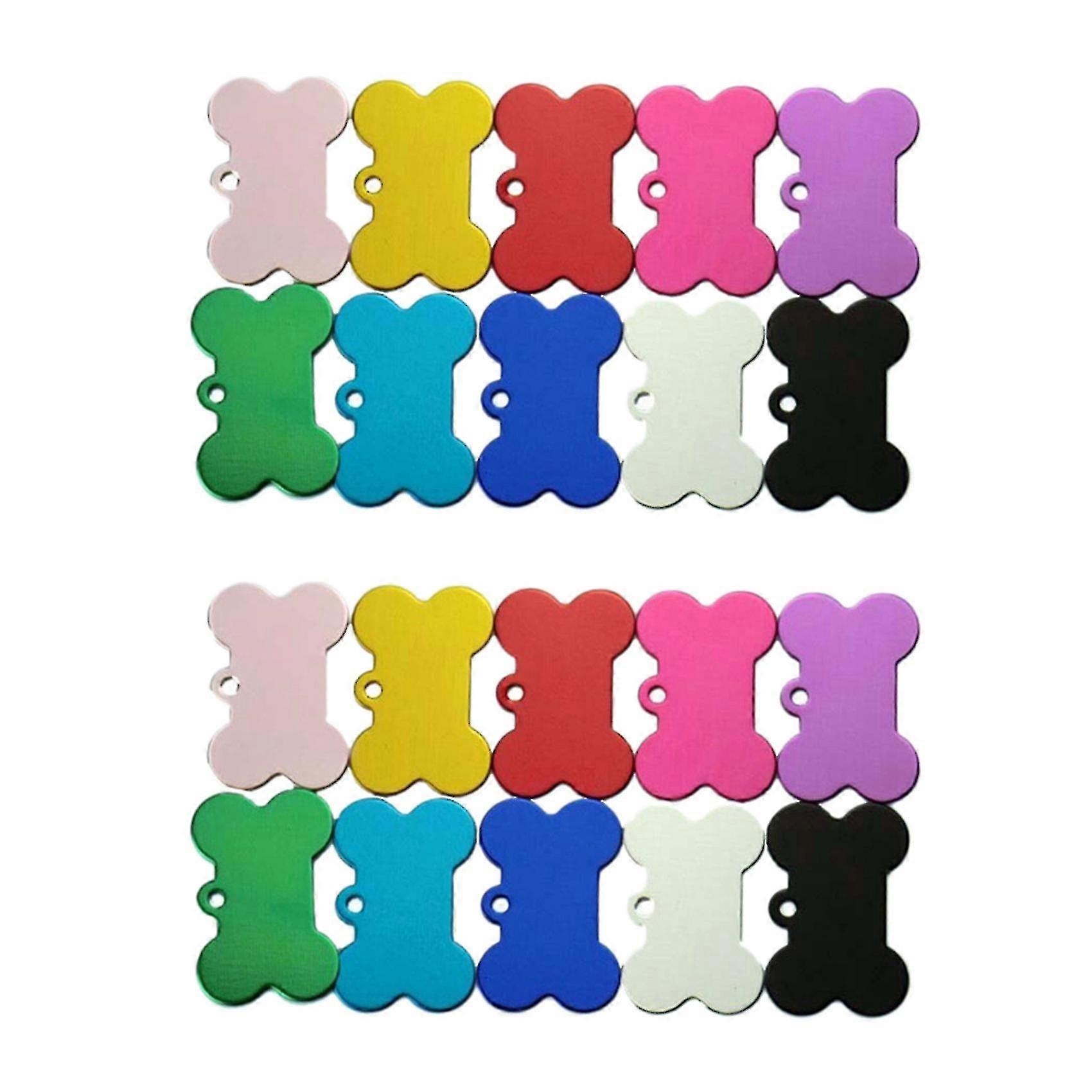 200pcsパーソナライズされた骨の犬のIDタグカスタマイズされた名前電話ペット