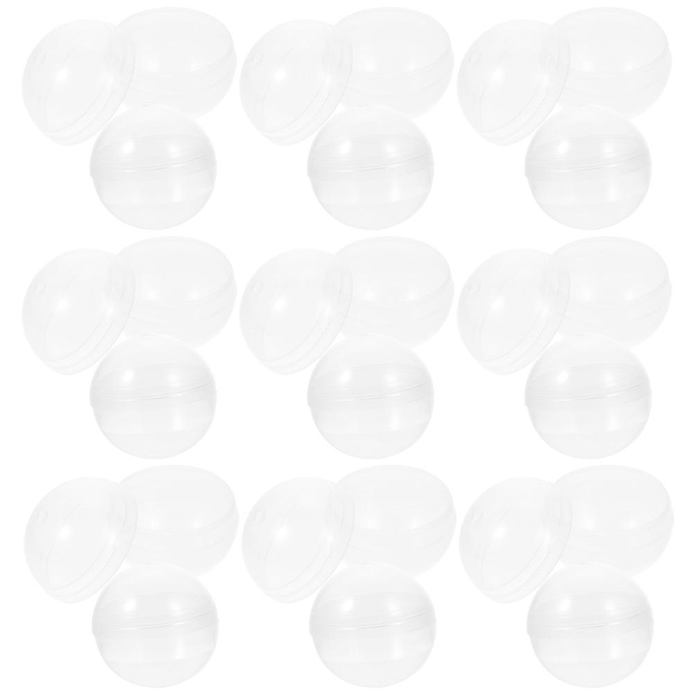 50 pcs Vending Machine Empty Capsules Toy Vending Machine Round Clear Capsules