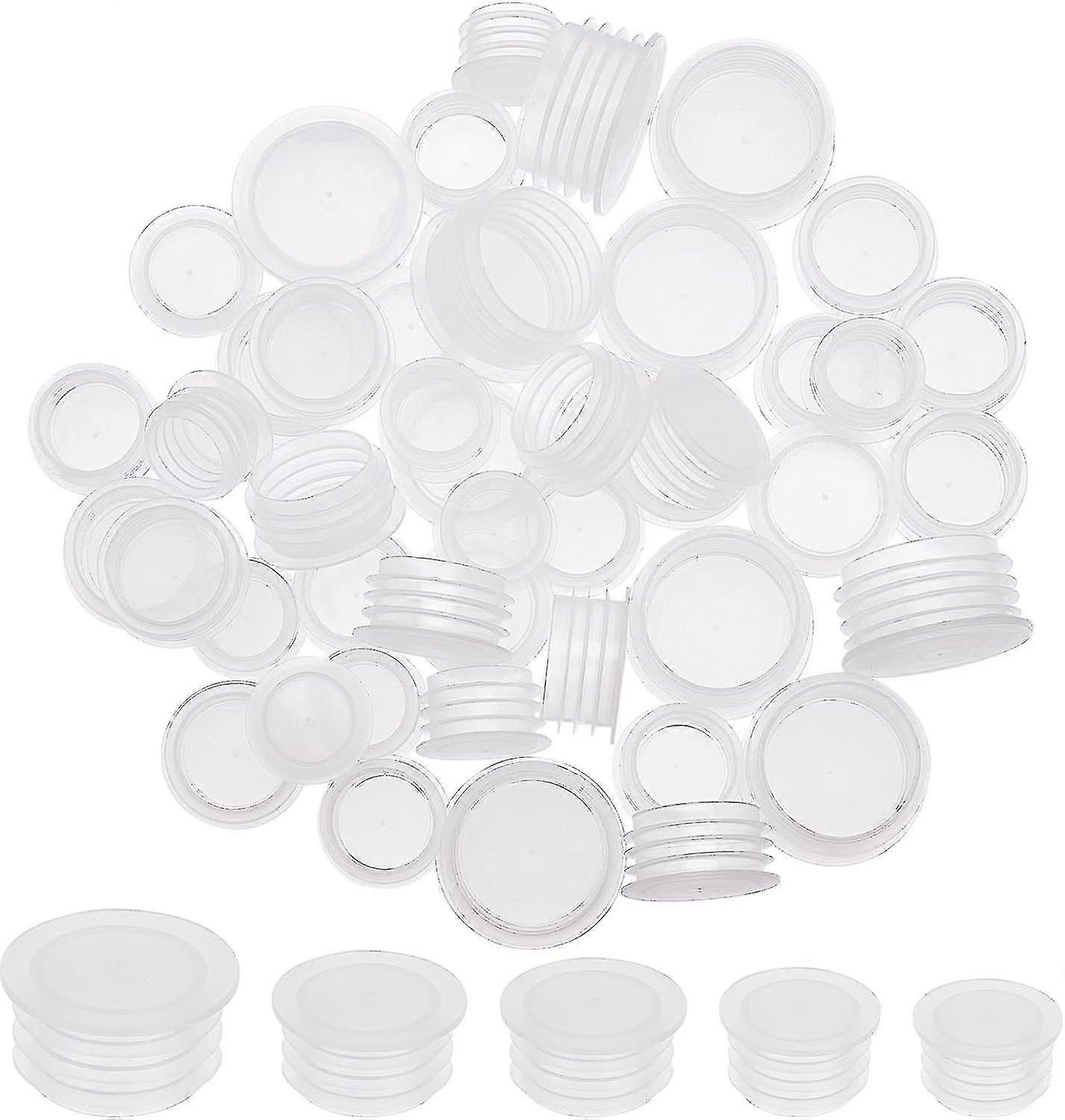 50pcs Salt And Pepper Shaker Stoppers Plastic Replacement Plugs