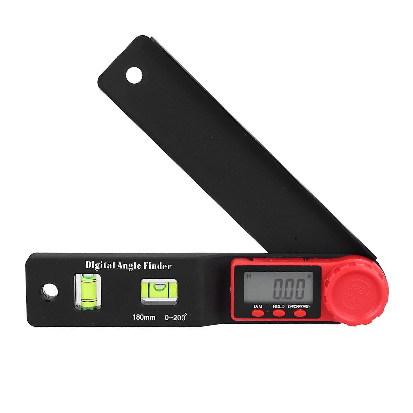 Digital Ruler Auto Shutdown Function LCD Display Engineering Plastics Digital Angle Gauge