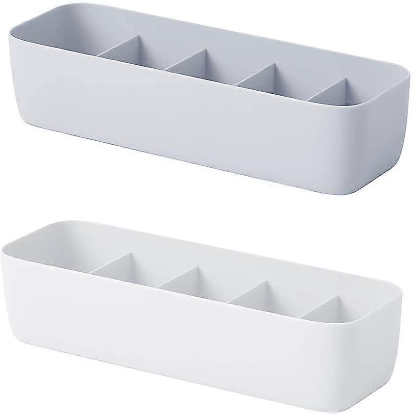2 stk undertøy skuff arrangør, plast undertøy arrangør, PP plast stackable