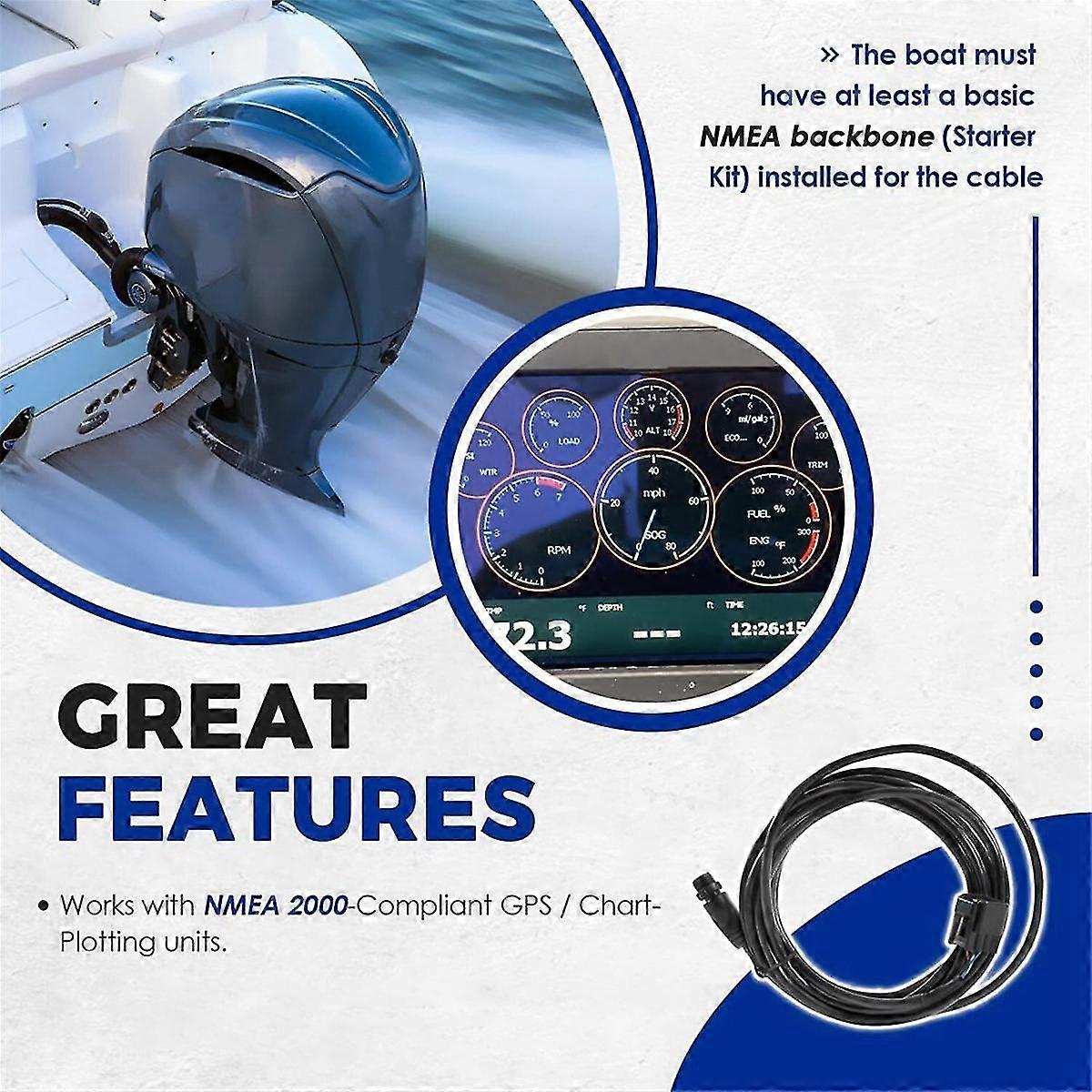 For & 000-0120-37 Engine Interface Cable Nmea 2000 7m & T