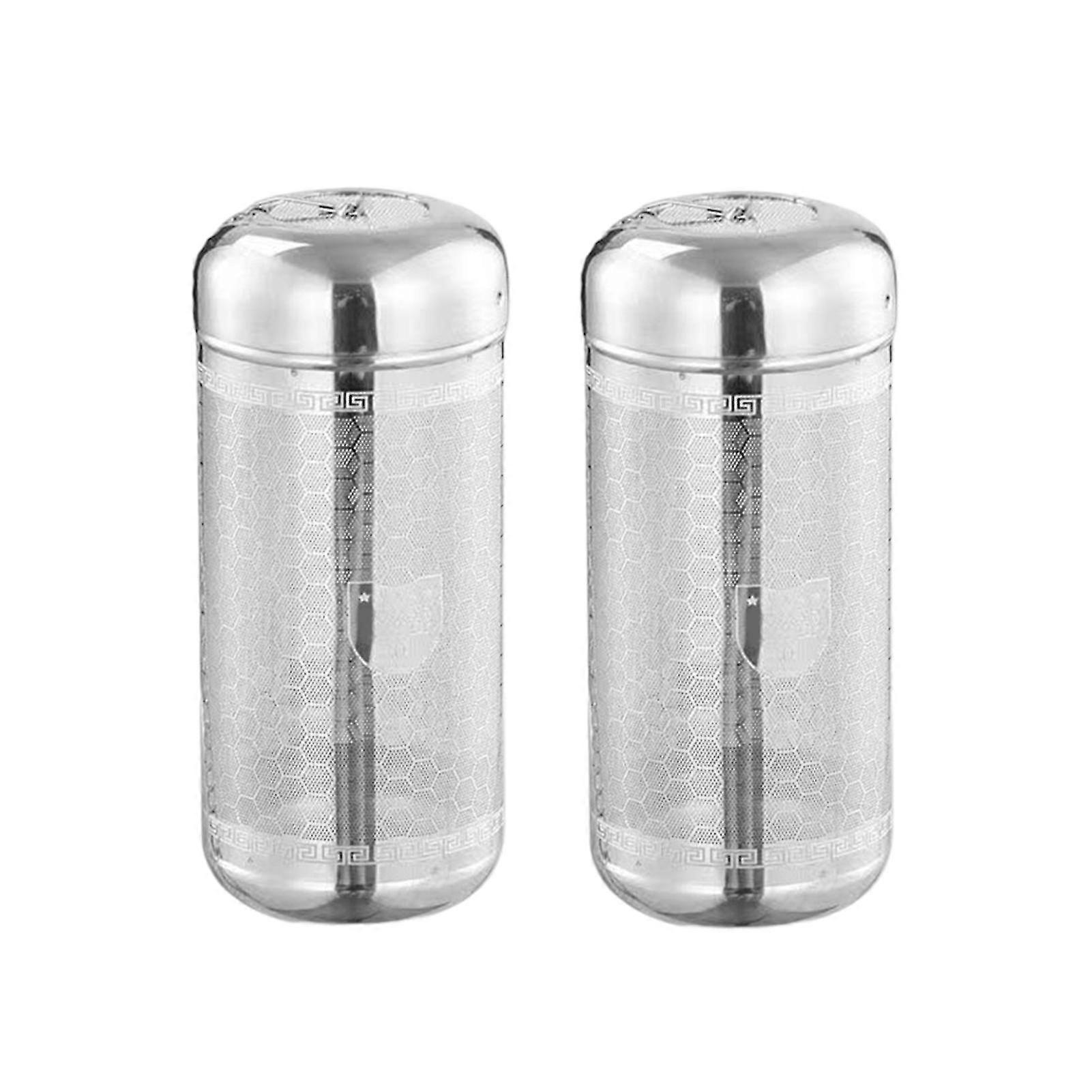 2pcs For Cup Stable Stainless Steel With Chain Tea Strainer Restaurant Infuser
