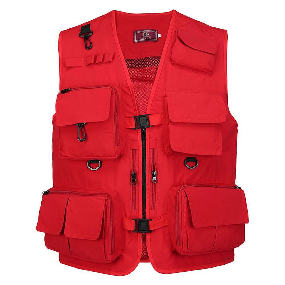 Fishing Photography Vest Summer Multi Pockets Mesh Jackets Quick Dry Waistcoat