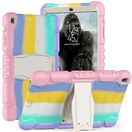 For Samsung Galaxy Tab A 10.1 (2019) T510 3-Layer Protection Screen Frame + PC + Silicone Shockproof Combination Case with Holder