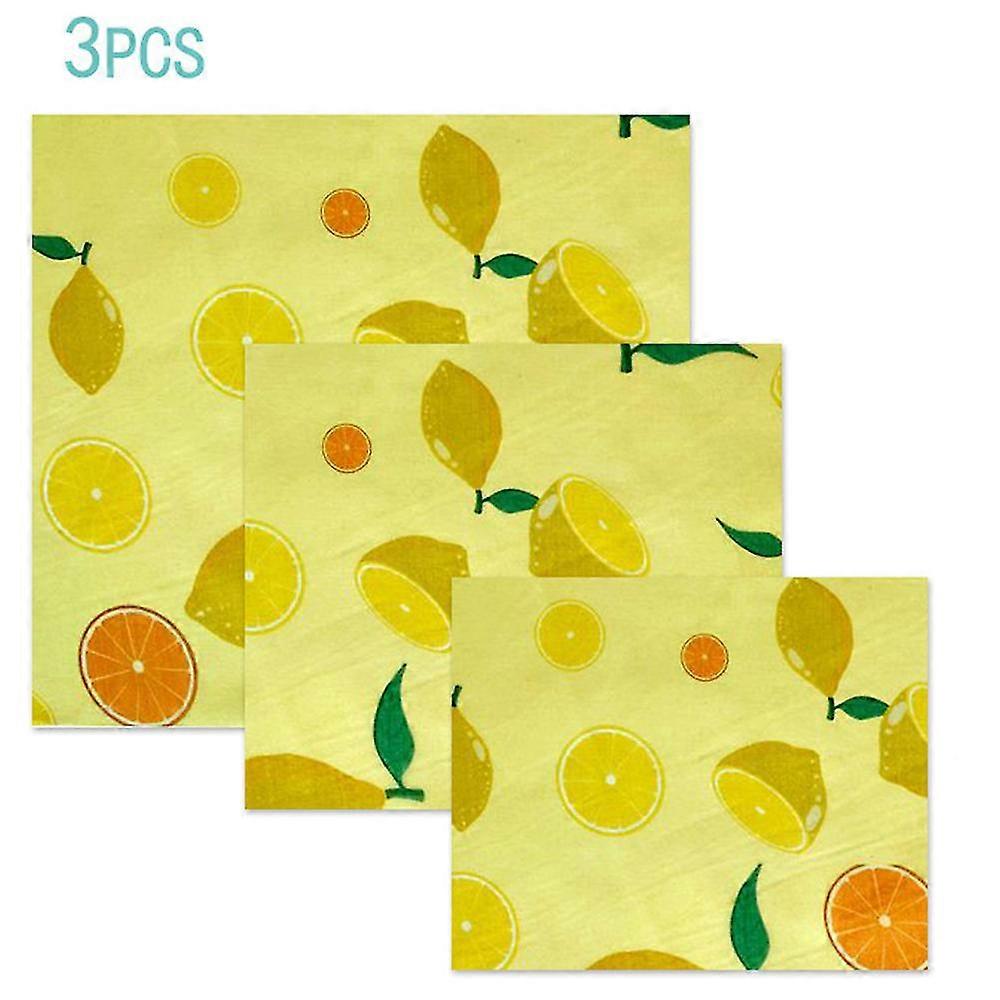 3 Piece Set Beeswax Warp Wax , Reusable Pack Different Sizes