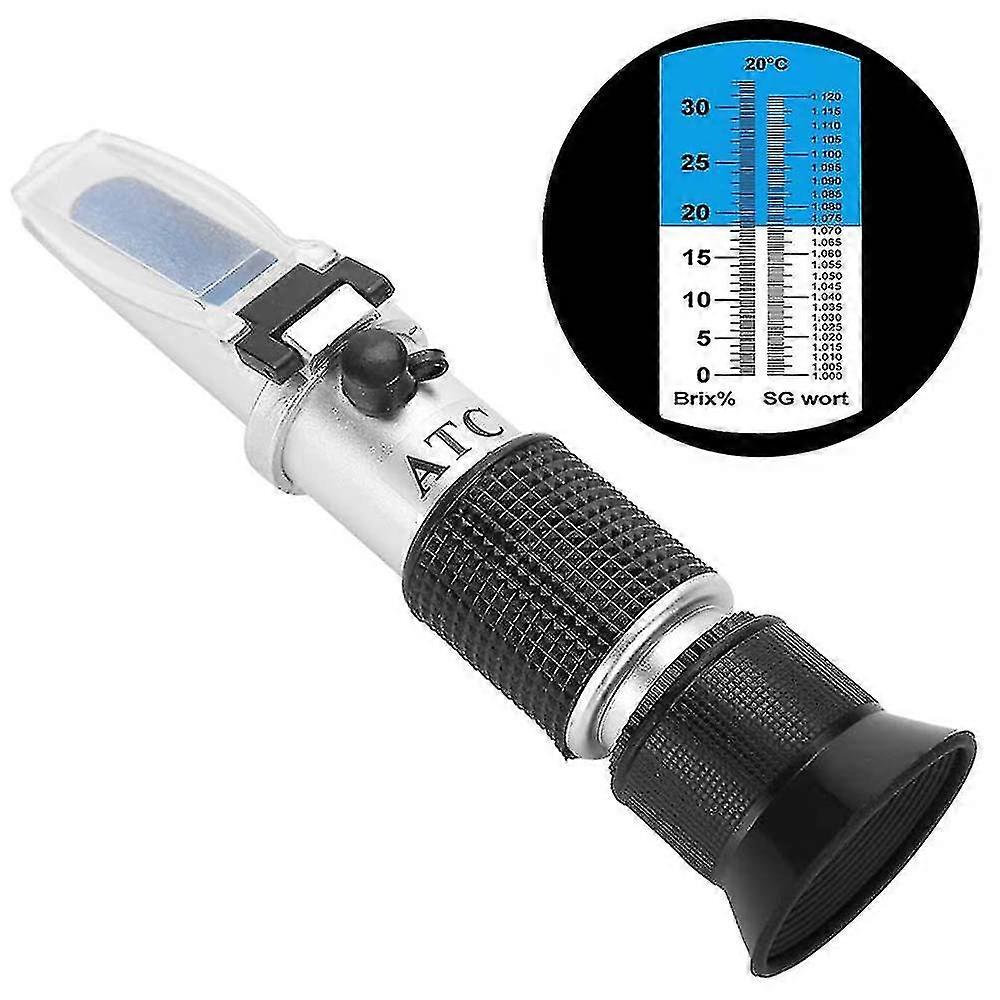 Refractometer Brix Sugar 0-32% Sugar Content Measuring Device For Beer Wort Sg, Grape Must, And Concentrations Of Drinks, Soups, Normal Translucent Ju