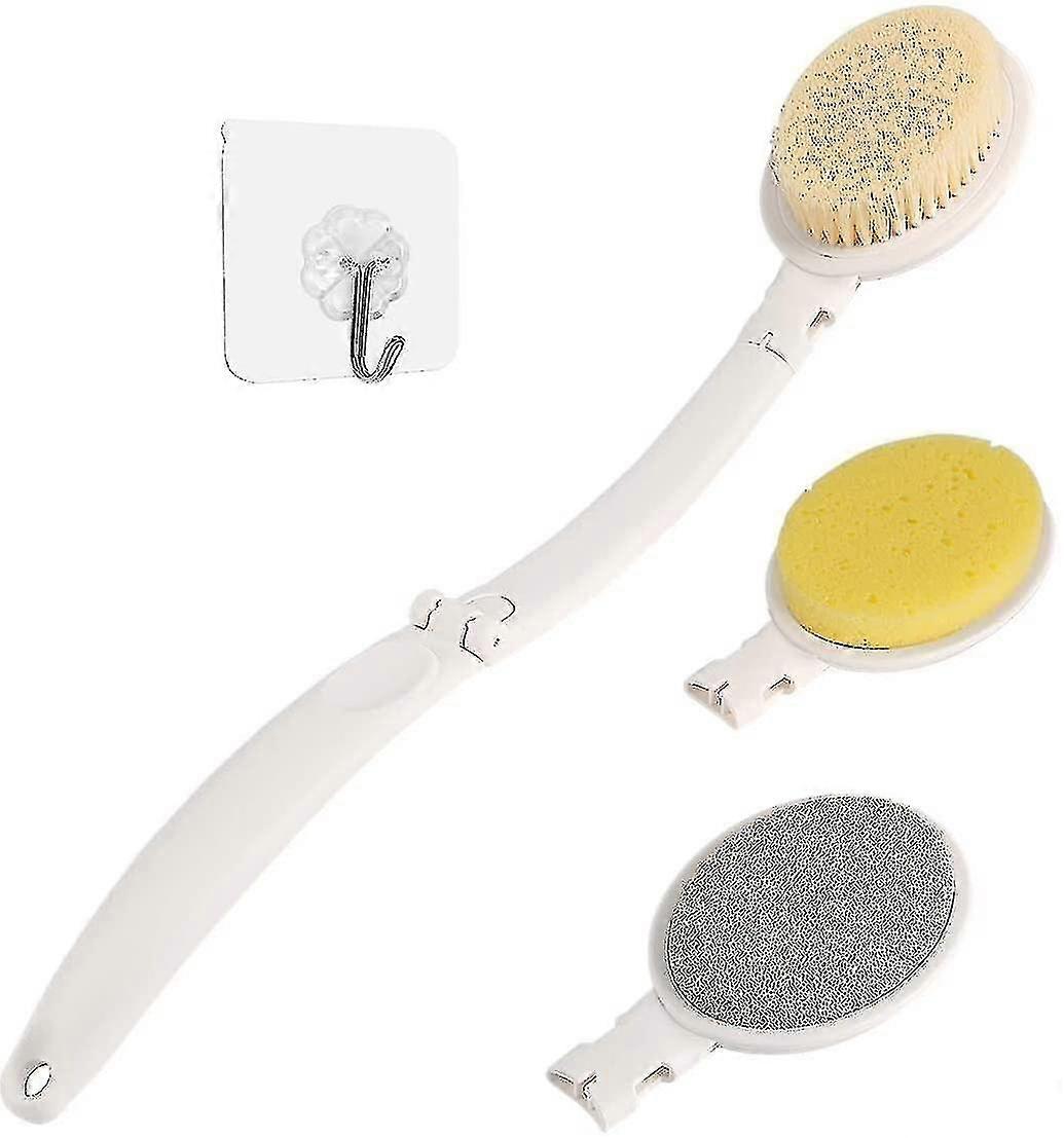 Bath Brush With Foldable Long Handle