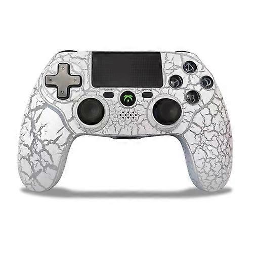 Controller di gioco wireless con luce RGB Crack Pattern per PS4 / PC / Android / iOS