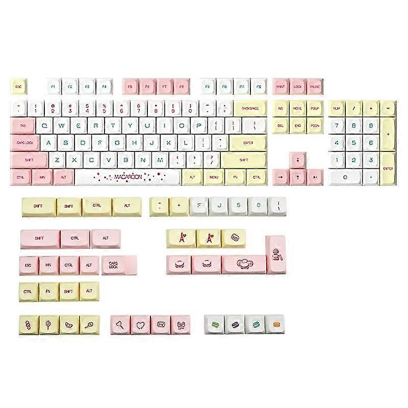 146keys Macaron Theme Keycap Dye Sublimation Xda Profile Mechanical Keyboard