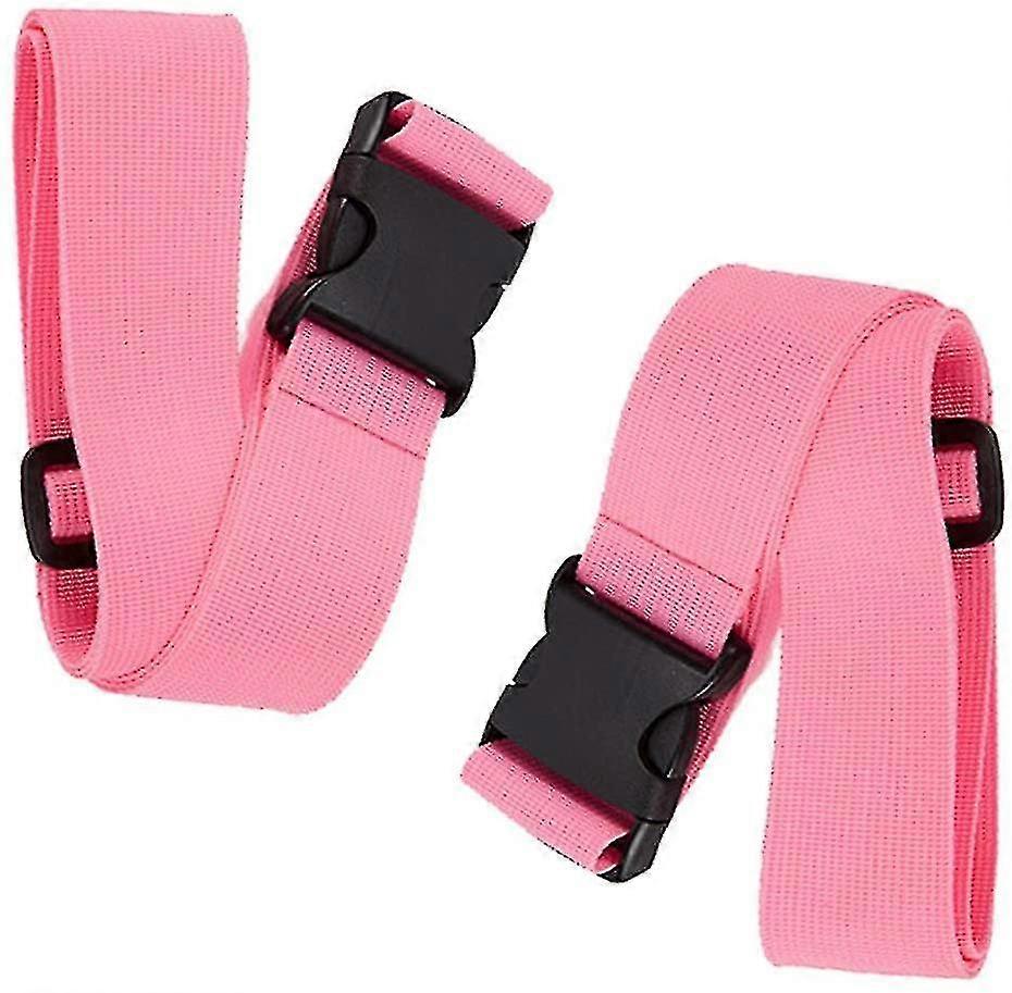 2 قطعة حقيبة الأشرطة حقيبة الأشرطة حقيبة الأشرطة حقيبة الأشرطة الأمتعة طويلة، الوردي