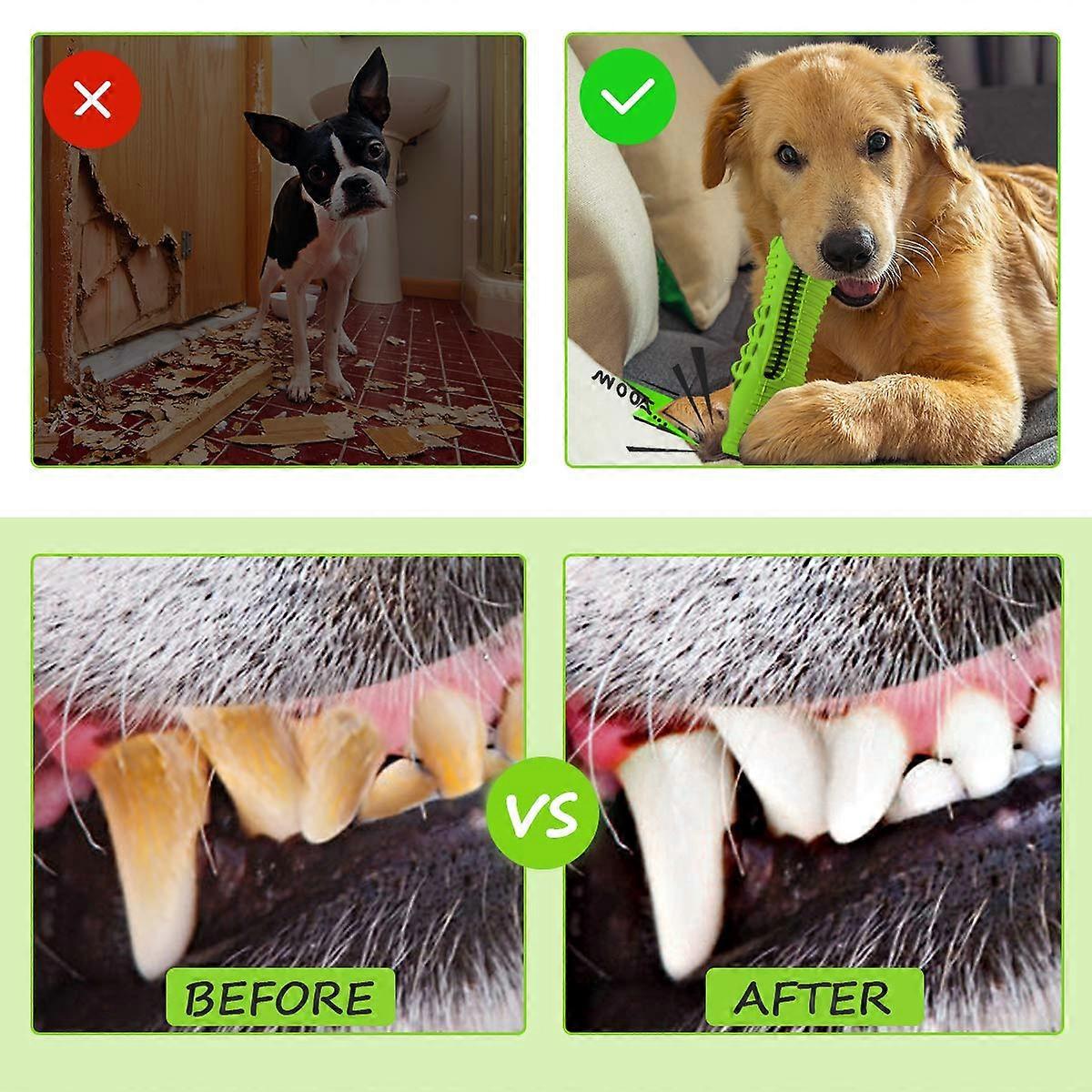 Cutiful Dog Toys, Dog Chew Squeaky Toothbrush Toy Indestructible