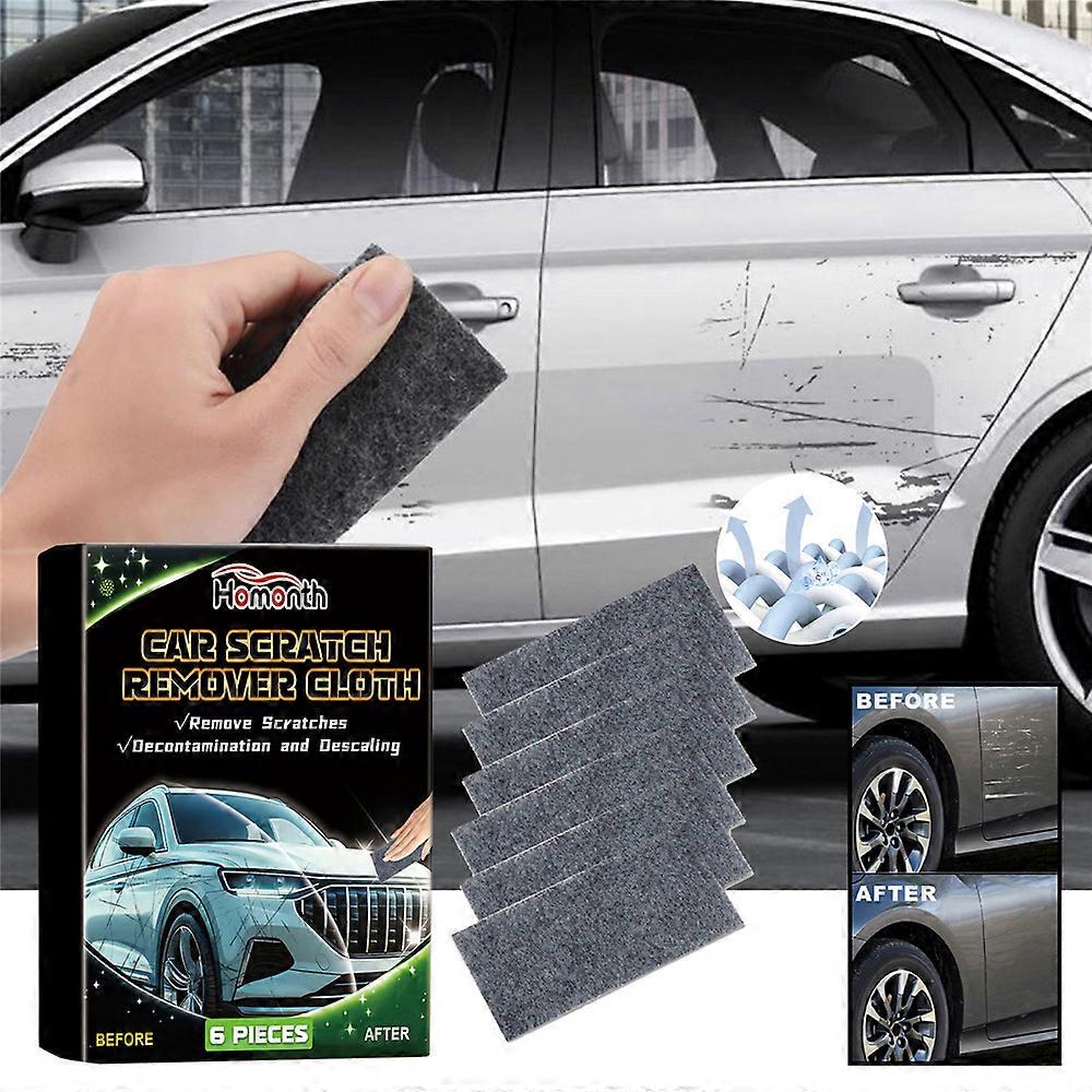 6Pcs Nano Sparkle Cloth Car Scratch Remover Cloth, Nano Sparkle Cloth for Car Scratches Repairing