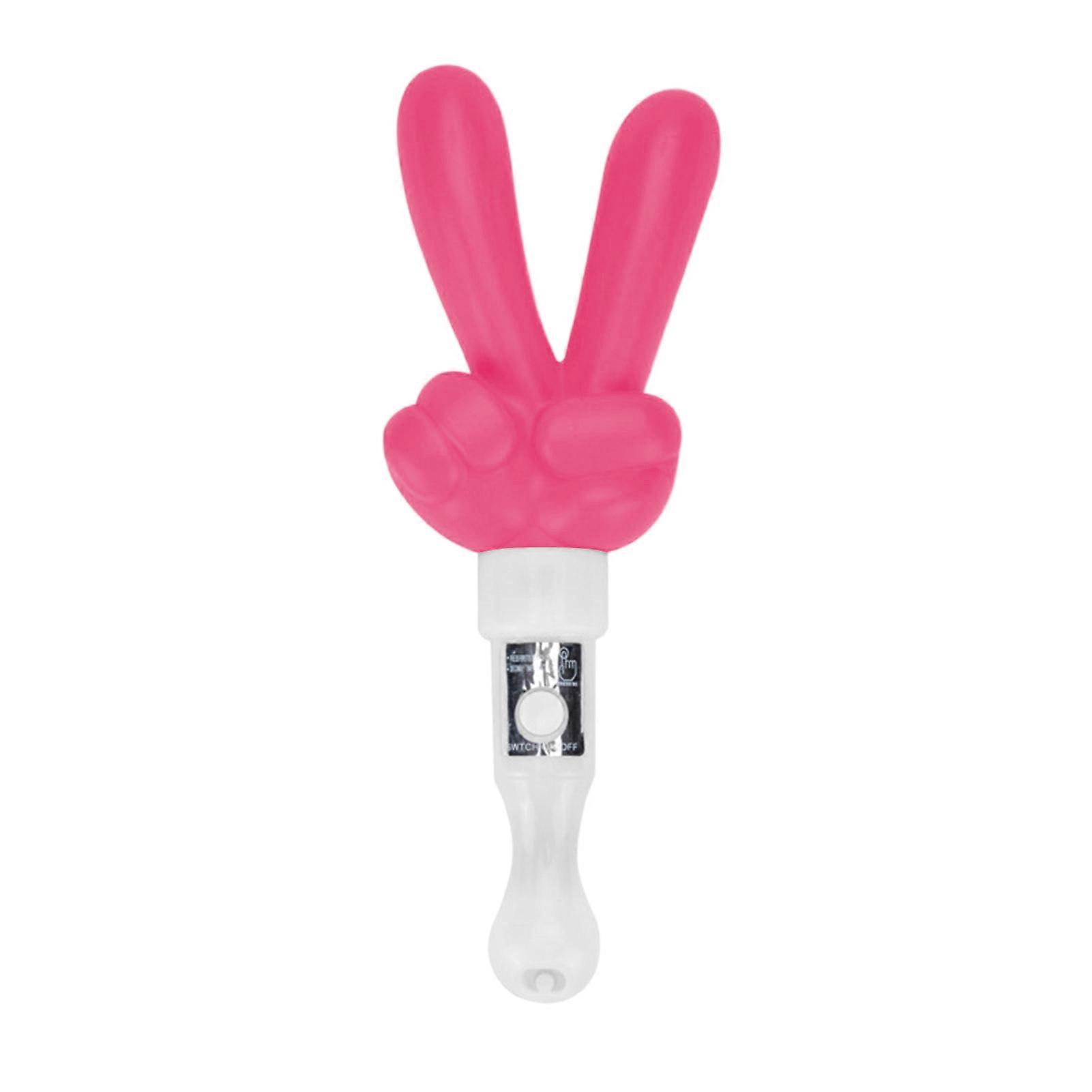 LED Foam Glow Sticks Finger Shaped Bulk Glow Sticks 3 Lighting Modes Gesture Party Supplies Battery Powered Fluorescent Light Props for Kindergarten C
