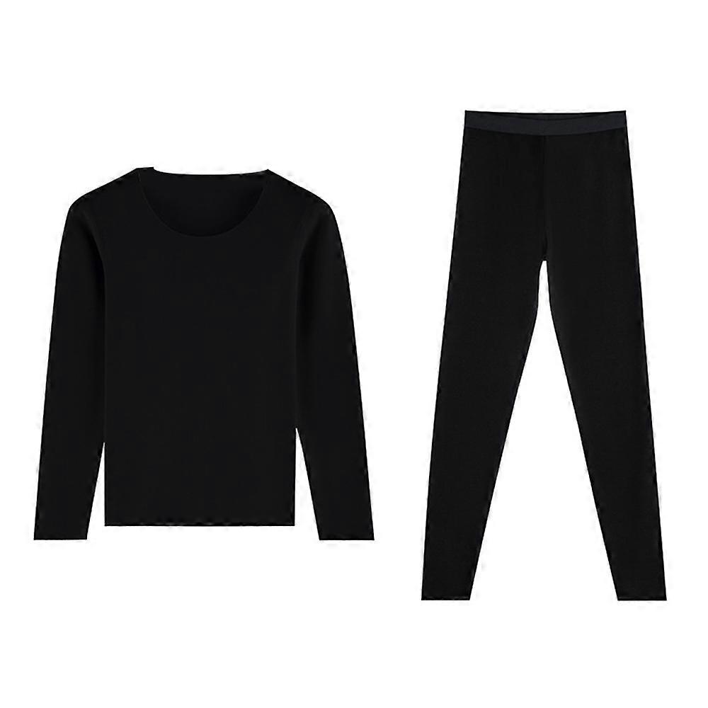 Termisk undertøy for kvinner Long Johns Kvinner med Fleece Fôret, Base Layer Kvinner Kaldt vær Topp Bunn