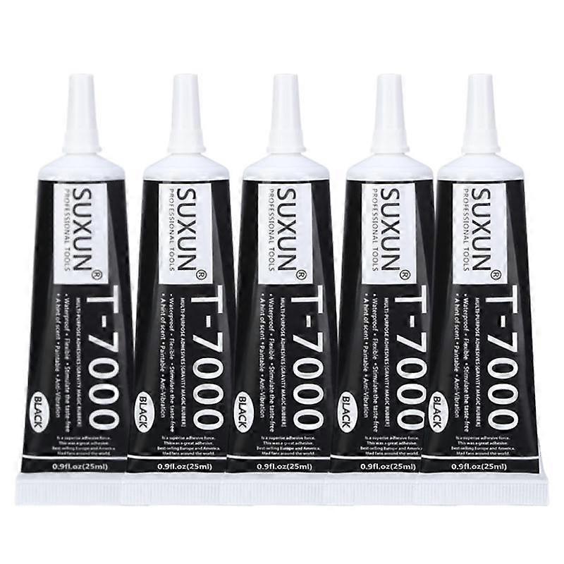 5x T7000 Set Multifunctional Glue Mobile Phone Screen Frame Epoxy Sealant Super Black Liquid Glue T-7000 Nail Sealant