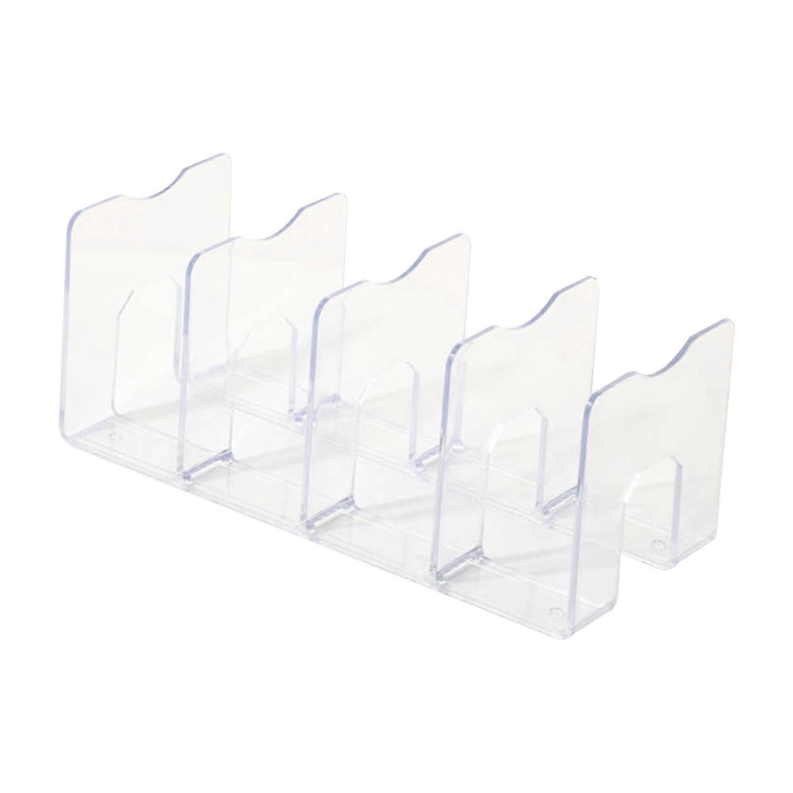 Desk File Sorter Thick Notebook Display Holder Clear for Home Desk Bookshelf
