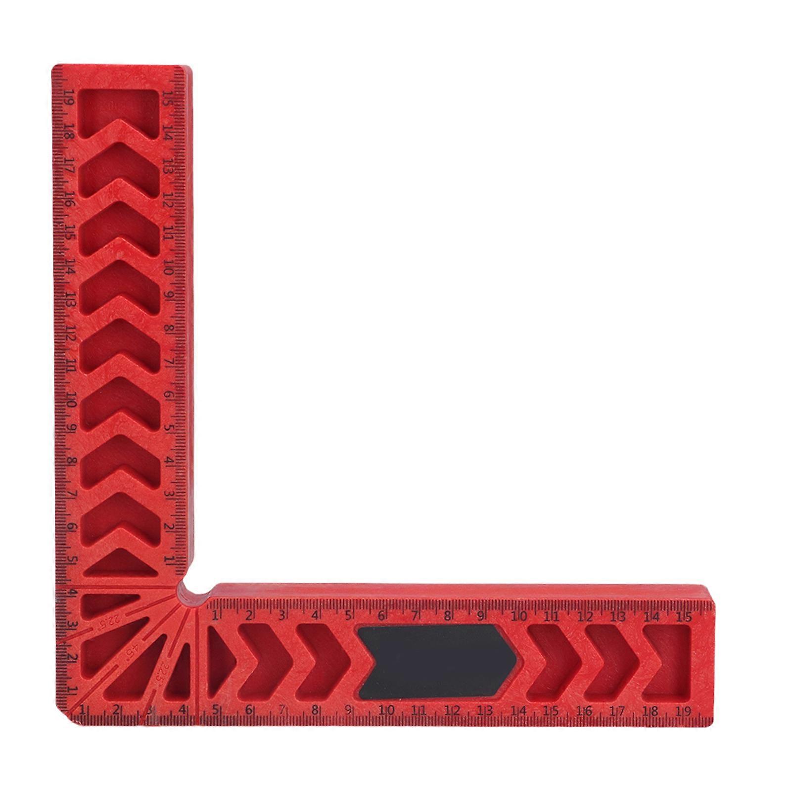 90 درجة تحديد المواقع مربع البلاستيك الزاوية اليمنى المشابك النجارة لقط حاكم المعونة