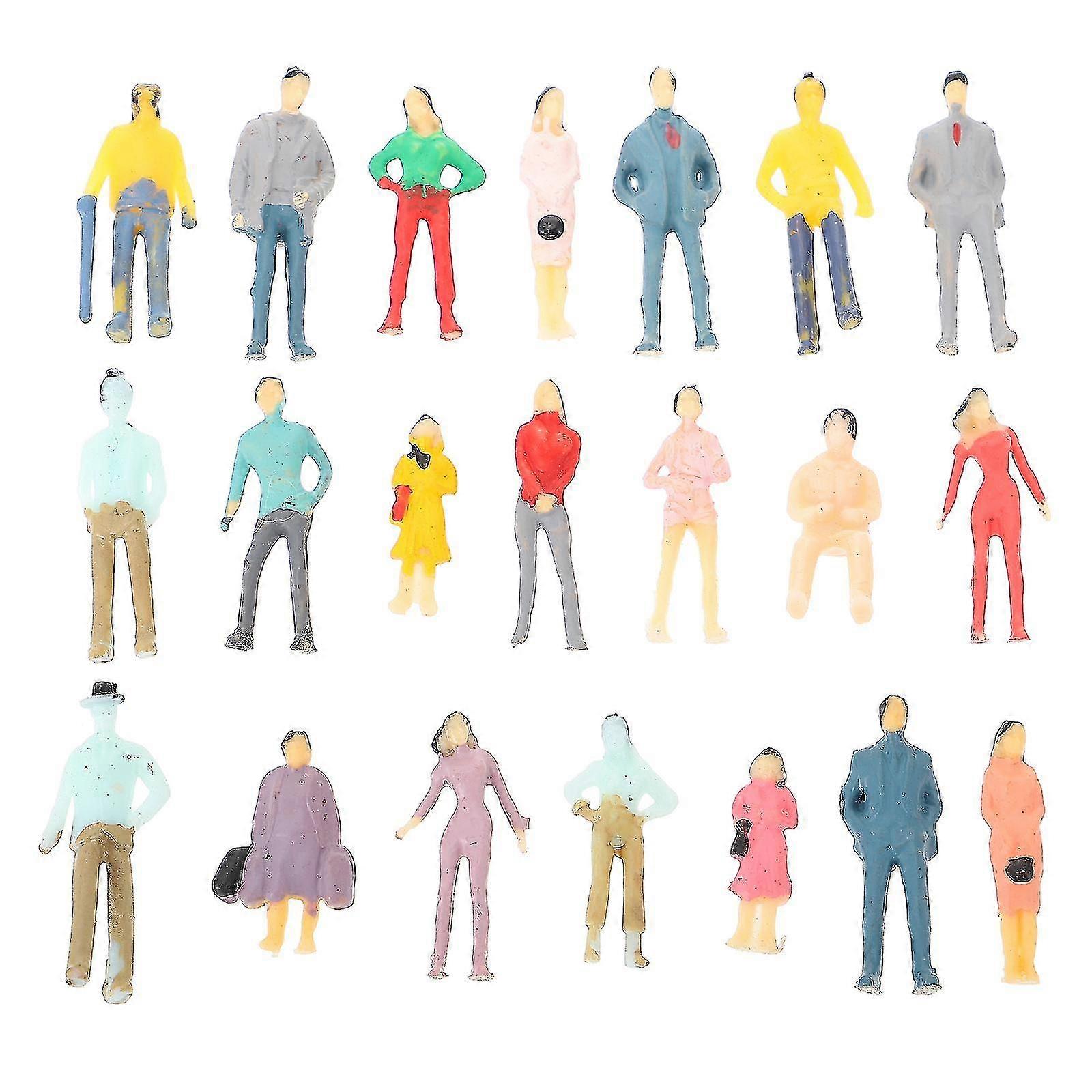 100 Pcs Mini Human Model Decor Sand Table Human Model Decor Landscape Figurines
