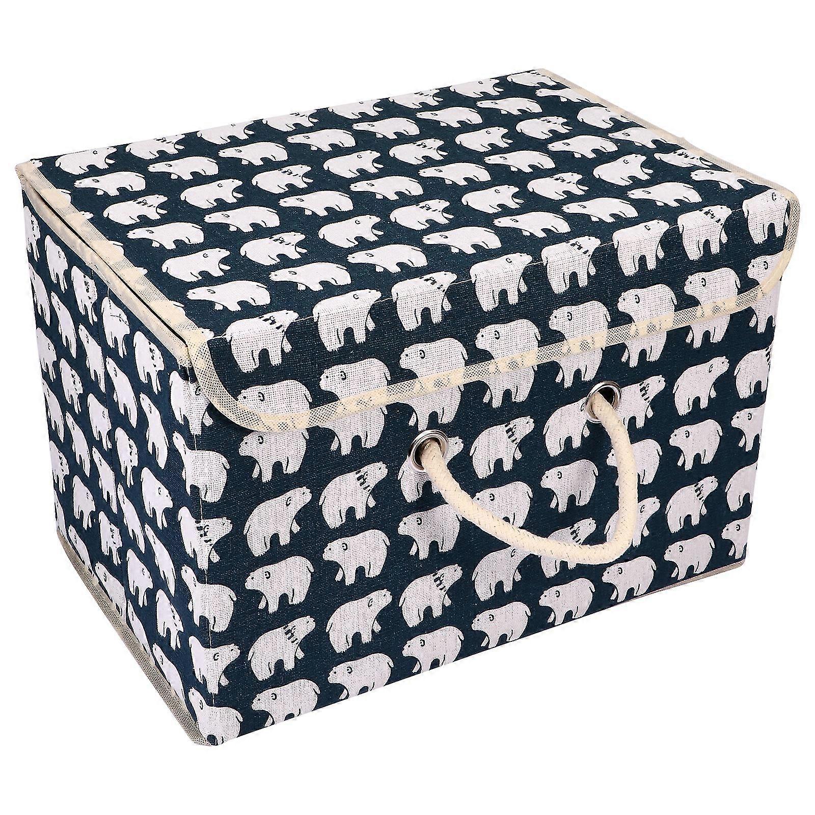 1pcホーム折りたたみ式収納ボックス家庭用オーガナイザー衣類オーガナイザー海クマ