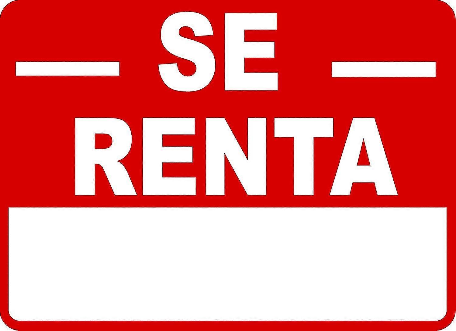 Se Renta (para alugar) Sinal. 8x12 polegadas OU 12x16 polegadas de metal. Modo 2537