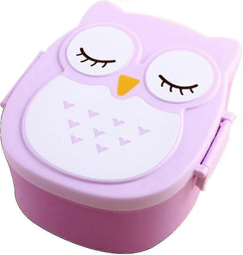 Double Layer Owl Lunch Box For Kids