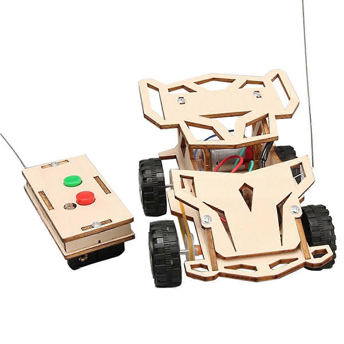 DIY Remote Control Four Wheel Drive Racing Elementary School Students Educational Fun Material Package