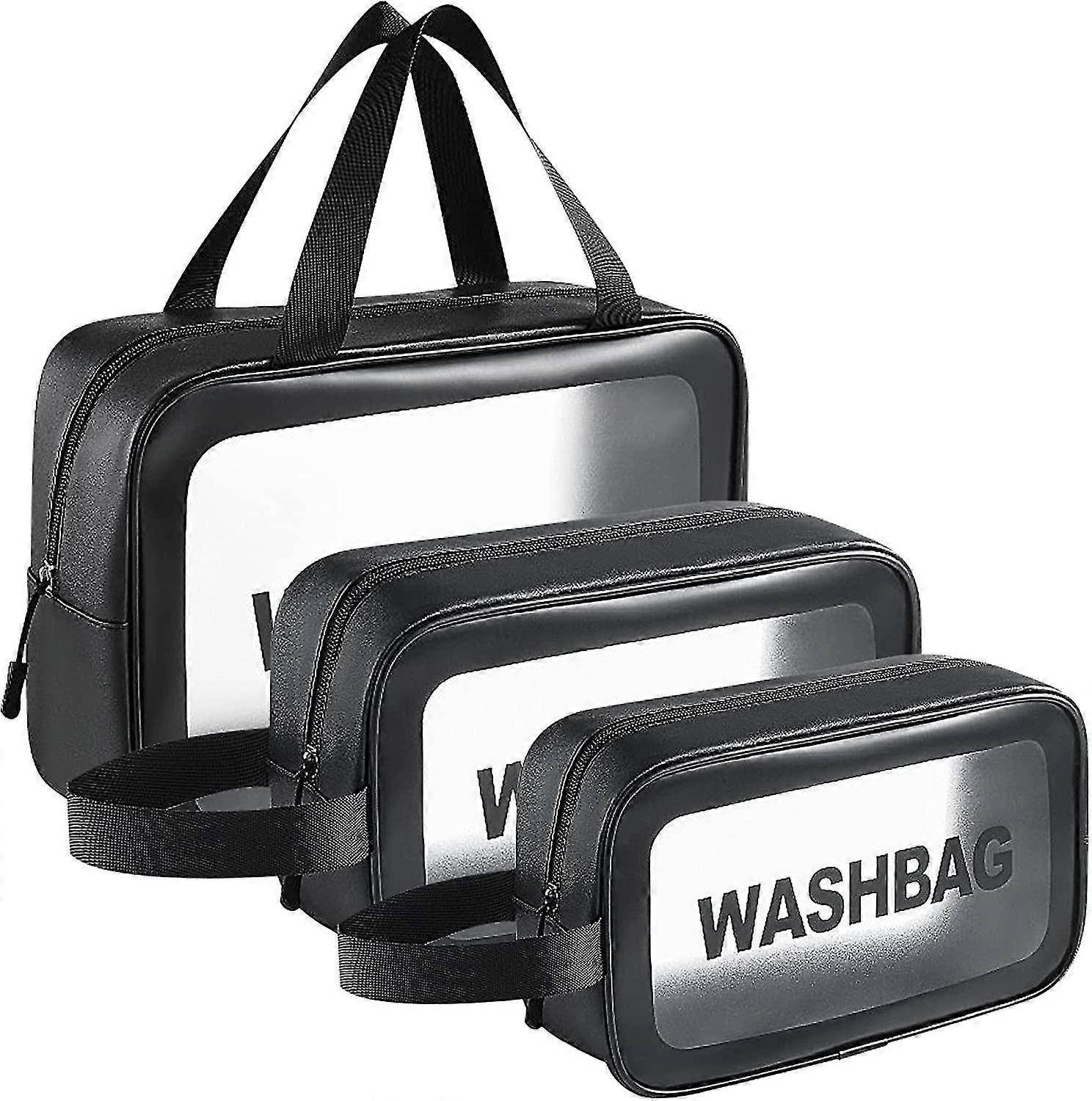 Makeup Bag, 3 Sizes(black)