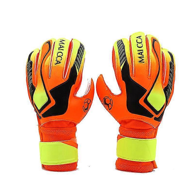 כדורגל כפפות שוער לילדים בנים ילדים נוער כדורגל כדורגל כפפות כתום