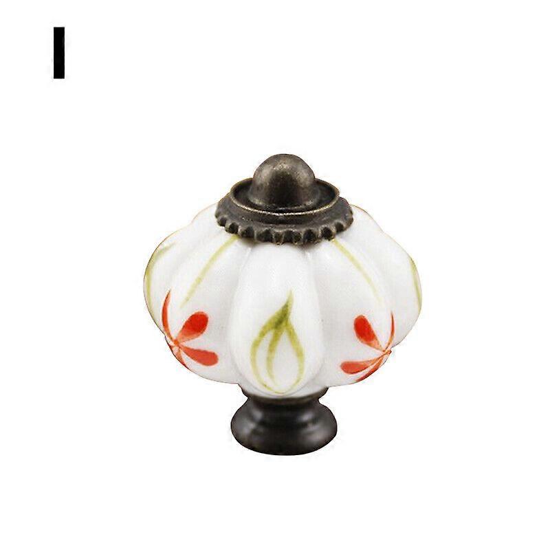 Retro Ceramic Door Knobs Cabinet Knobs Drawer Cupboard Pull Handles Decor Tools