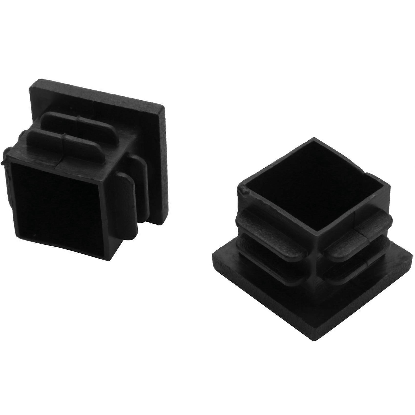 12x Tappi Terminali Quadrati Uxcell &ndash; 23mm X 23mm &ndash; Per Tubi 8mm &ndash; Inserti Copriestremit&agrave; Neri