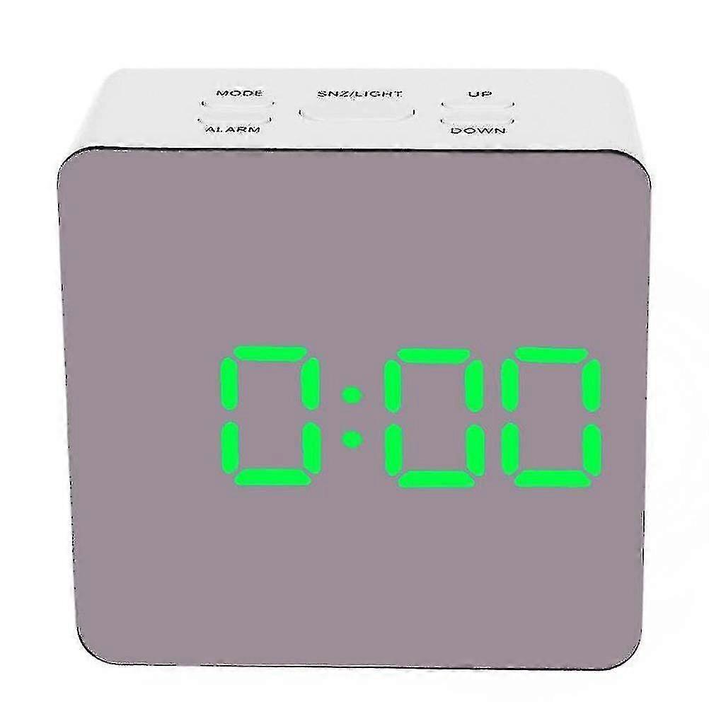 Square Digital Mirror Clock Led Alarm Clock