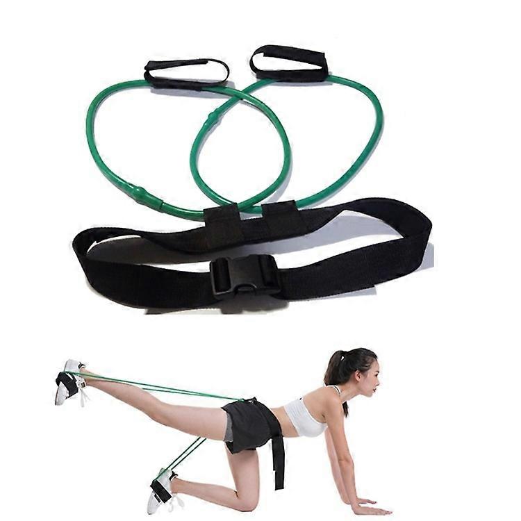 Leg Training Elastic Band, Color:Green 30LB
