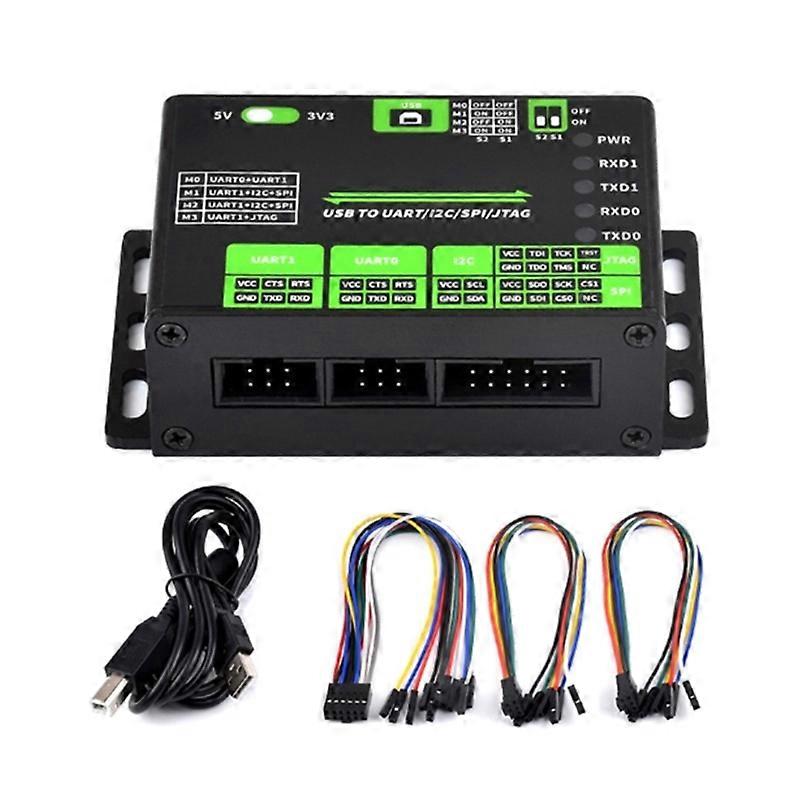 USB to UART/I2C/SPI/JTAG Converter Multiple Interfaces for 3.3V 5V System