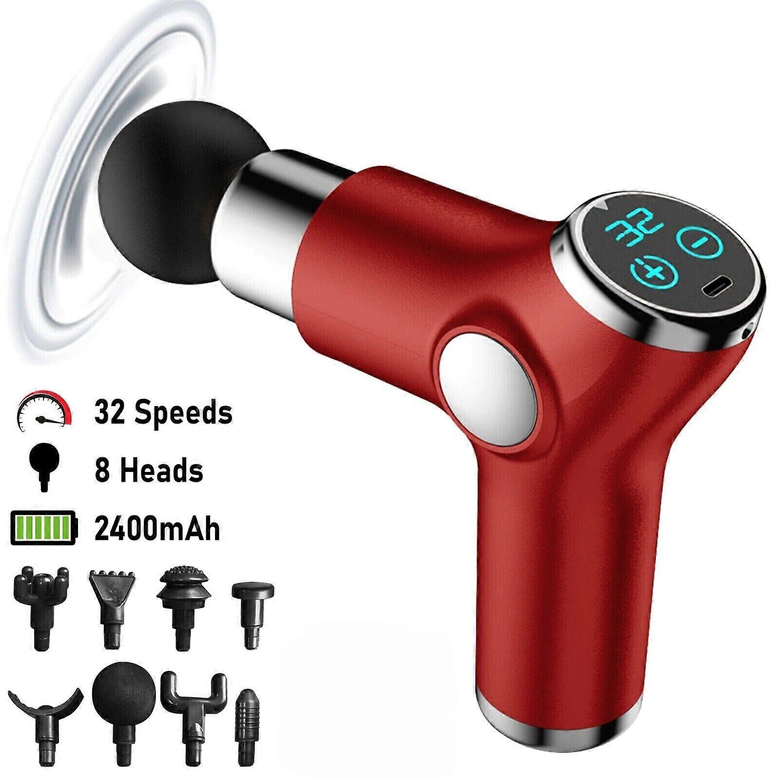 32 Speed Massage Gun Deep Tissue Handheld Percussion Muscle Percussion Masseur