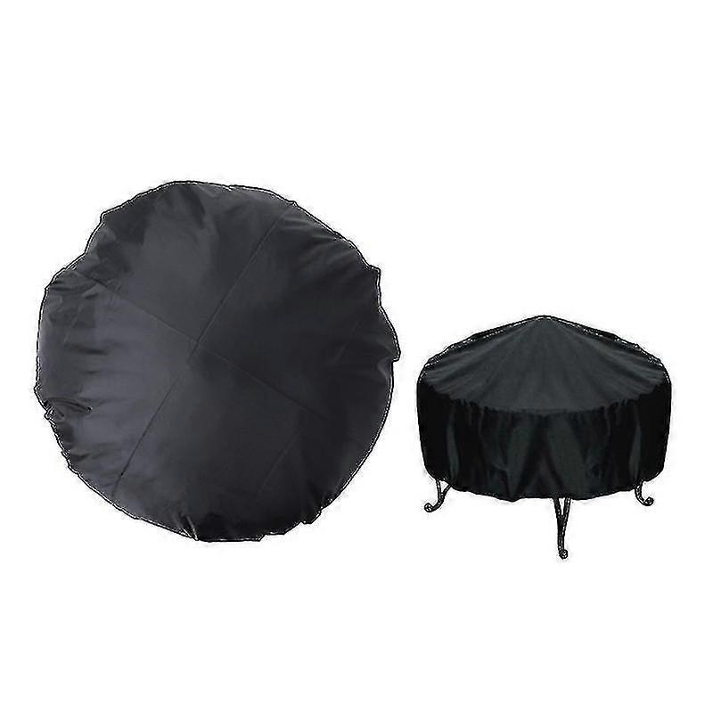 2024 Bbq Cover Black Round Waterproof And Dustproof