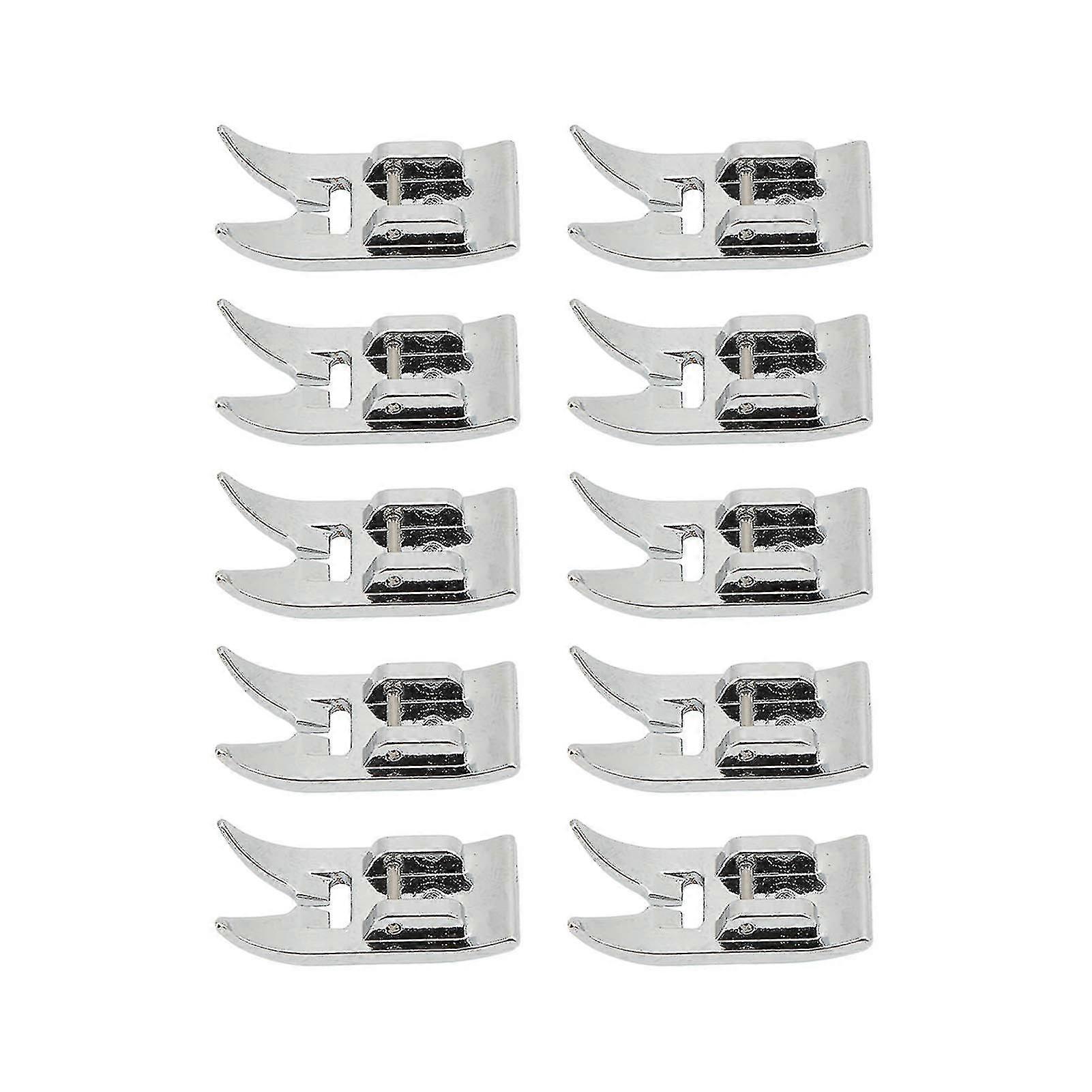 Stainless Steel Universal Presser Foot - 10PCS Multifunction, No Screwdriver Needed