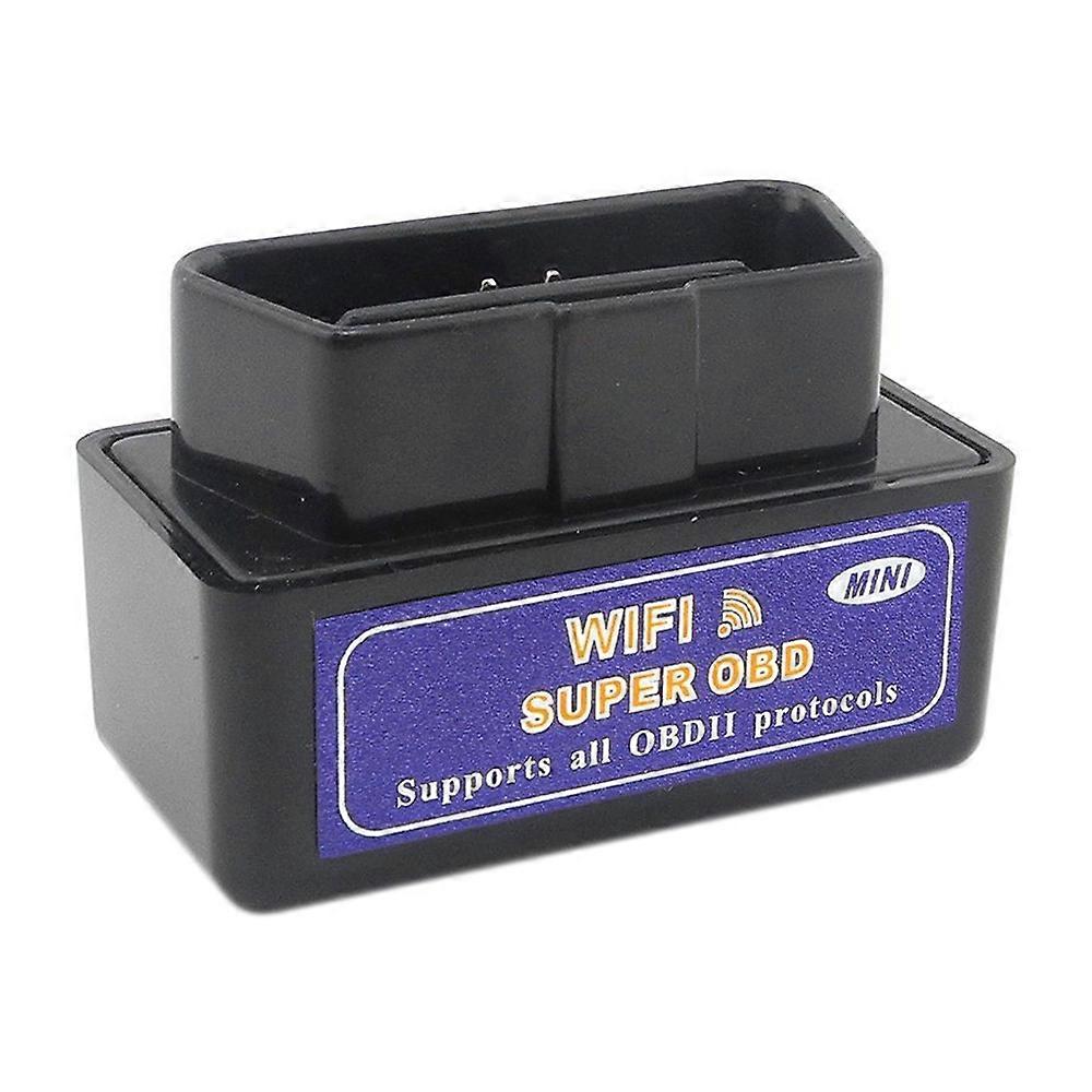 Black Mini Wifi Super OBD2 OBDII Car Diagnostic Scanner