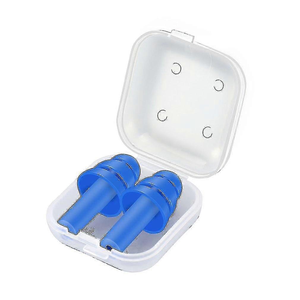 1pair Spiral Waterproof Silicone Ear Plugs Anti Noise Snoring Earplugs Comfortable For Sleeping Noise Reduction Accessory