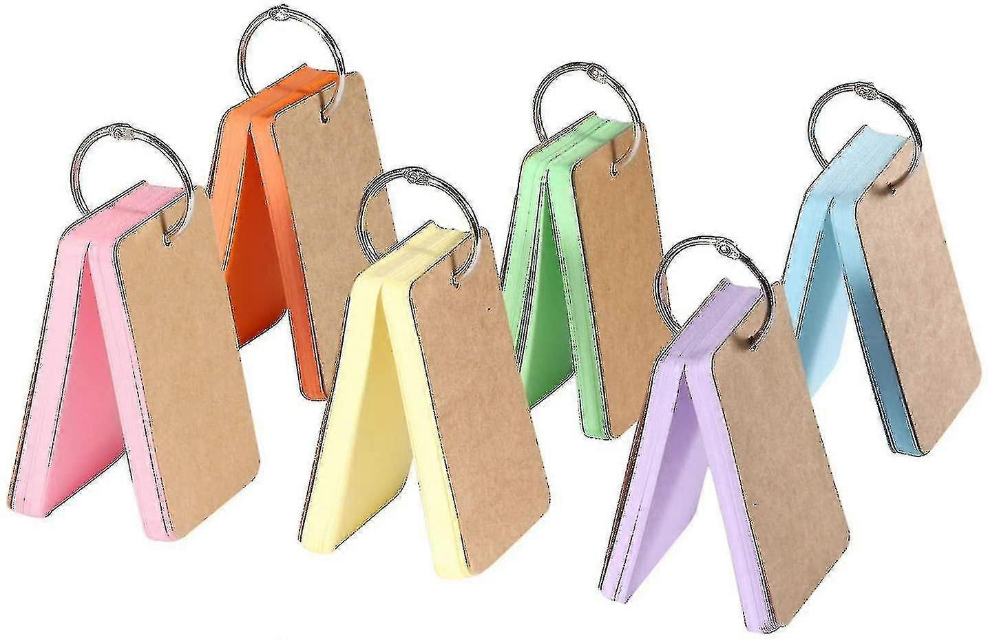 6 Pack Multicolor Mini Notepads Study Cards Memo Pads