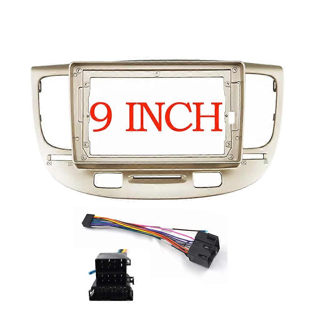 Android Audio Frame With Cable For Kia RIO 2 2005 2006 2007 2008 - 2011 Car Auto ABS Radio Dashboard GPS Stereo Panel Frame