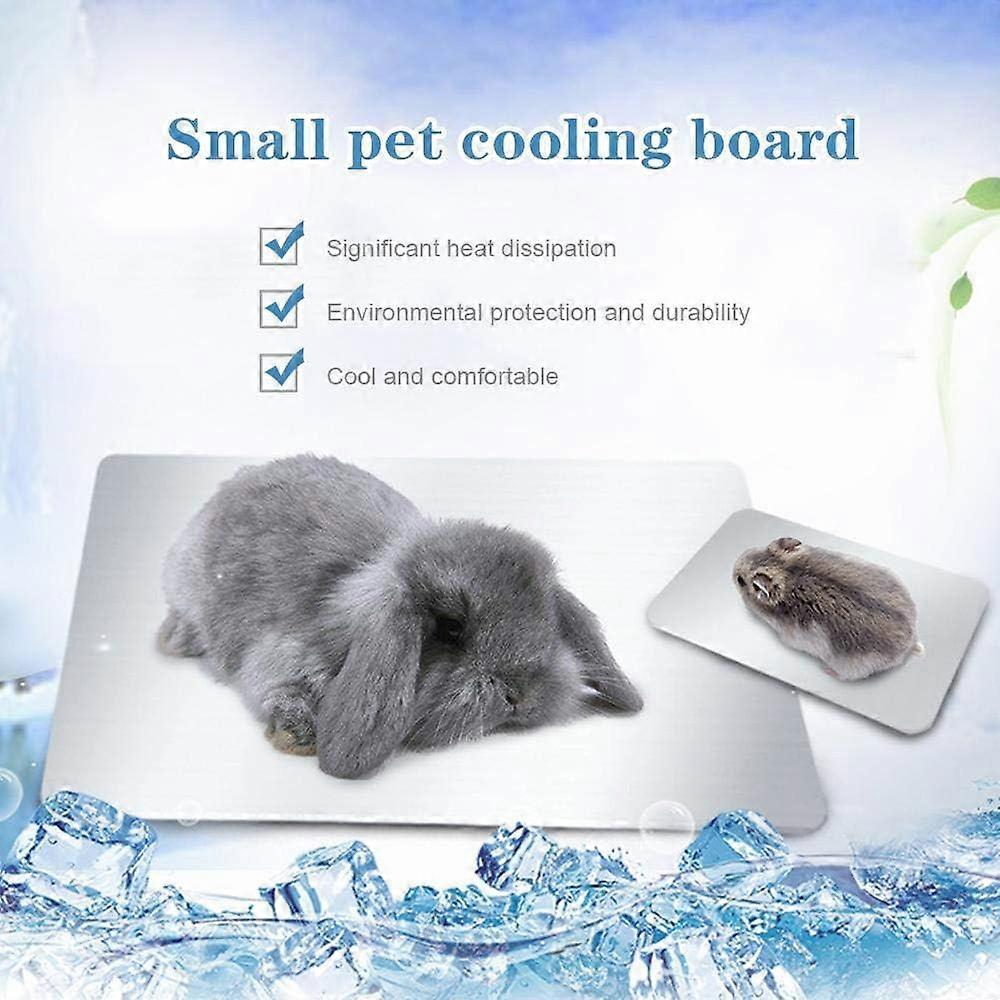 Tapis Rafraîchissant Pour Petits Animaux - 20.5 Cm De Diamètre - Pour Lapin, Cochon D'Inde, Hamster - Antidérapant, Bleu