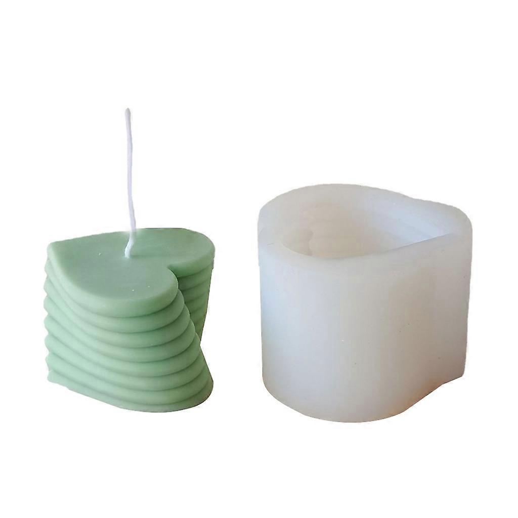 3D rotierende Herzform Epoxidharzform DIY Basteln Polymer Clay Gipsform