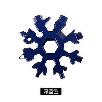 18-in-1 Edc Multi-tool Fiocco di neve Multi-tool Card Combinazione compatta cacciavite multifunzione Gadget in acciaio inossidabile