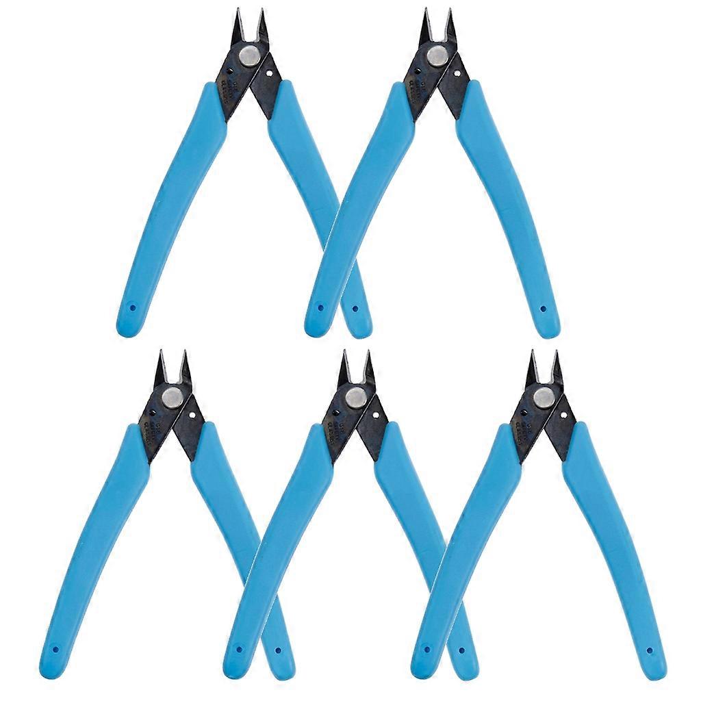 5pcs 170 Electronic Diagonal Pliers Side Cutting Nippers Wire Cutter Electrical
