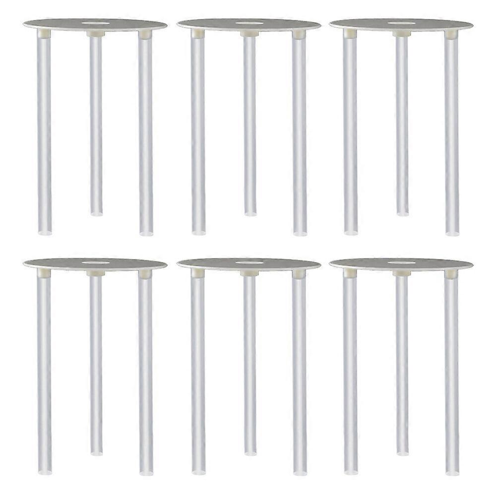 6 Sets Simple Cake Piling Bracket Suspension Gasket Cake Support Cake Rack Straw