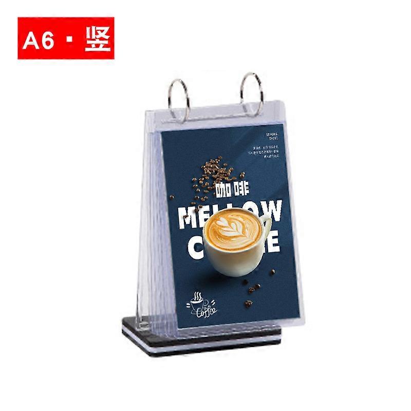 Menu Holder Desktop Display Stand Tabletop Sign Holder Vertical Sign Holder com Base