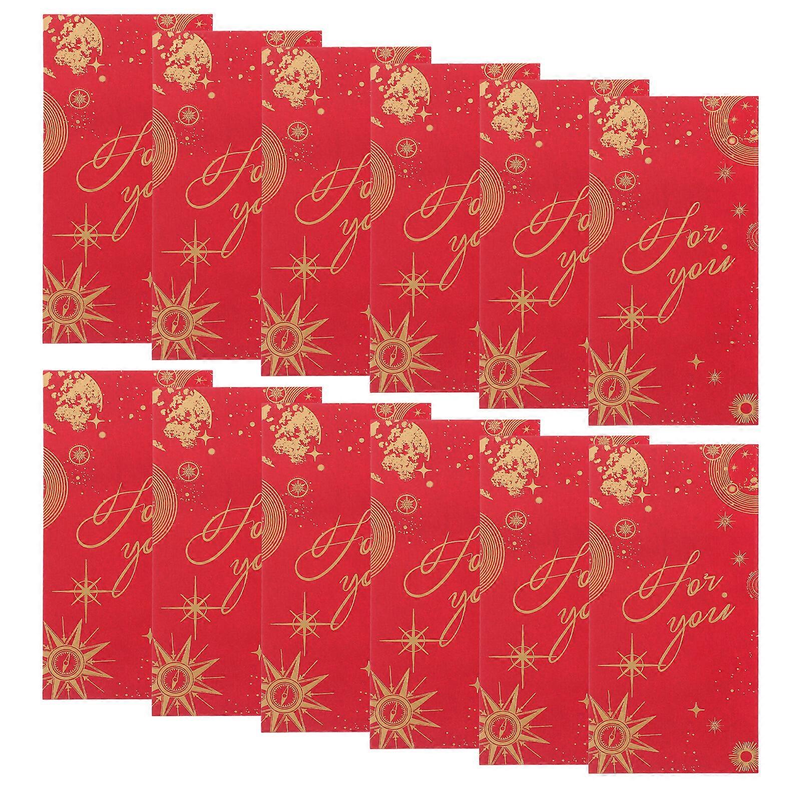 20pcs Spring Festival Red Envelope New Year Red Envelope New Year Eve Money Storage Pouch