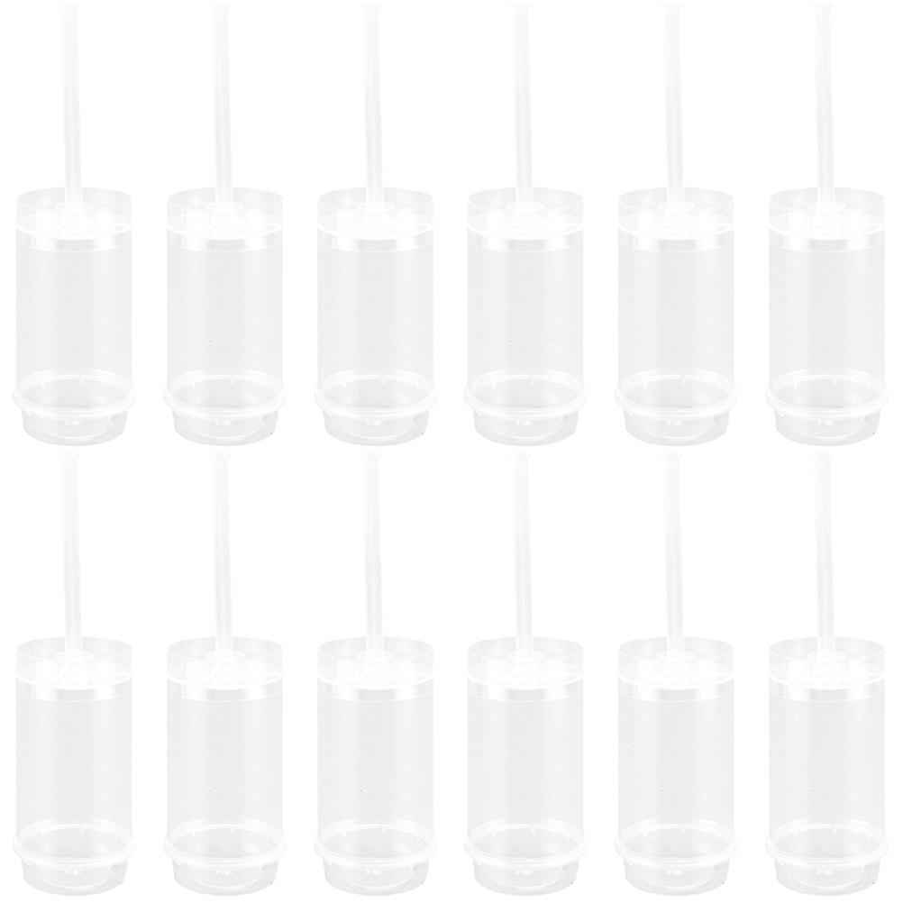 30Pcs Cake Push Up Molds Round Shape Cake Plush Molds Push Cake Tubes DIY Cake Containers
