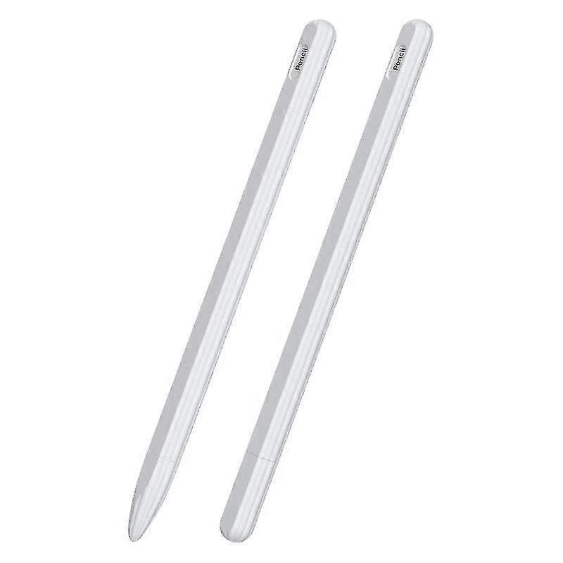 3 In 1 Striped Liquid Silicone Stylus Case With Two Tip Caps For Apple Pencil 1